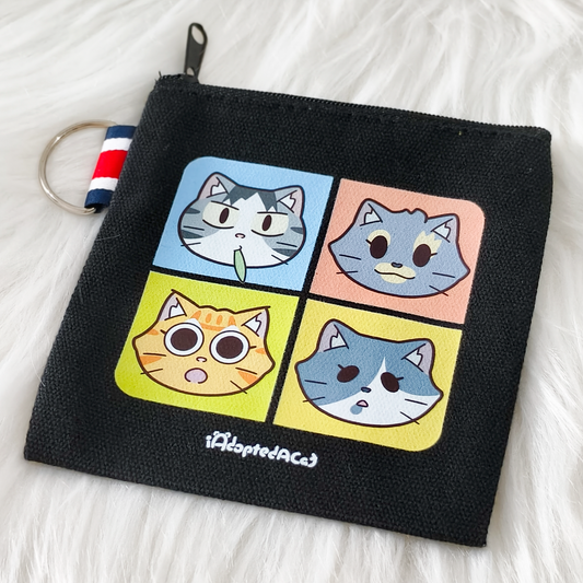 果醬日常 iAdoptedACat : Pouch - Black