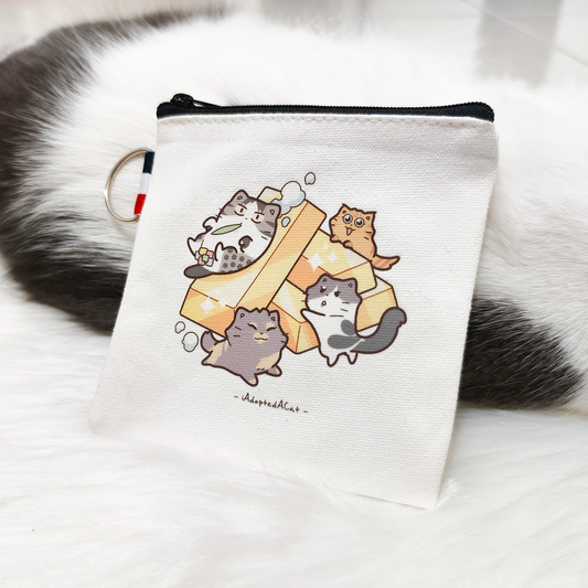 果醬日常 iAdoptedACat : Pouch - Gold Slide