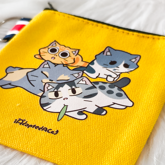 果醬日常 iAdoptedACat : Pouch - Yellow