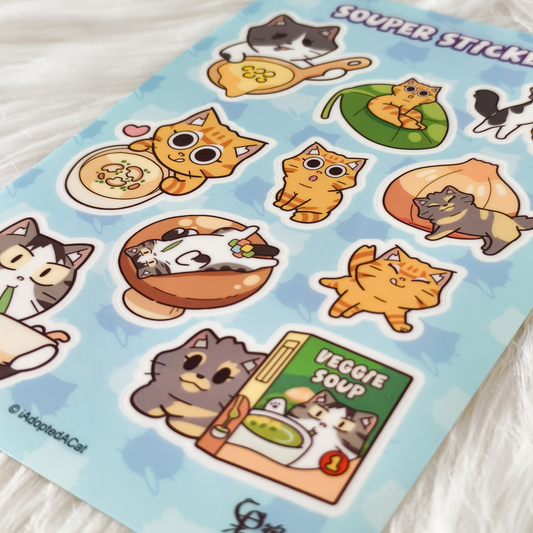 果醬日常 iAdoptedACat : Sticker Sheet - Souper Sticker
