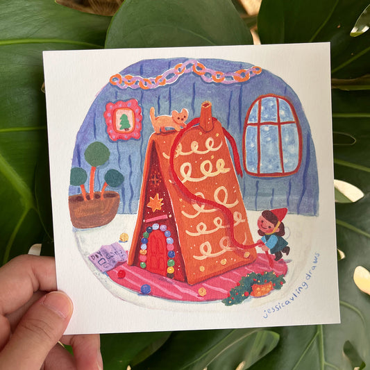 Gingerbread House | Postcard