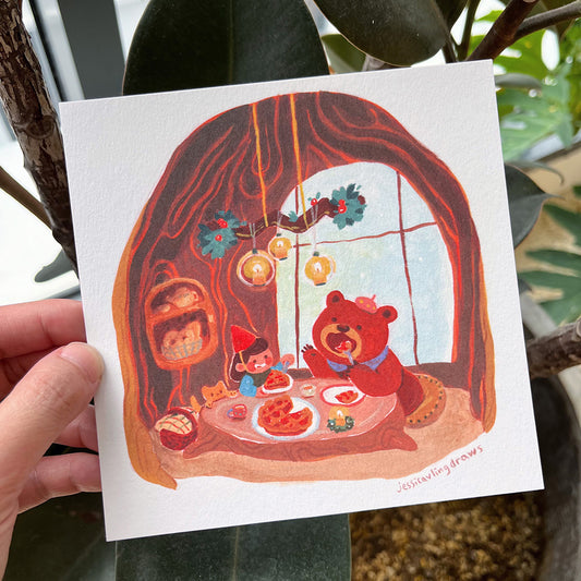 Tea with Bear | Postcard