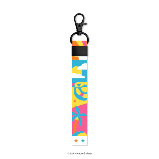 Warna-warni Strap 'Tropical Sun Wave' - Short Lanyard