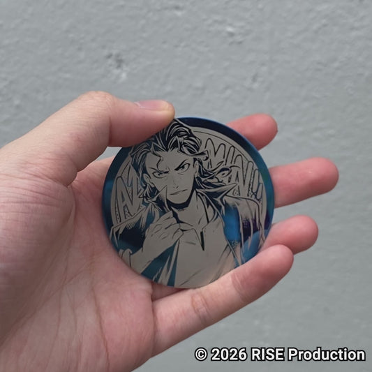 Metalic Button Badge Azmin