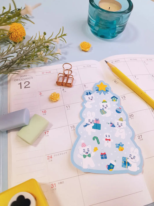 Matte Sticker Sheet | Whimsical Christmas Tree