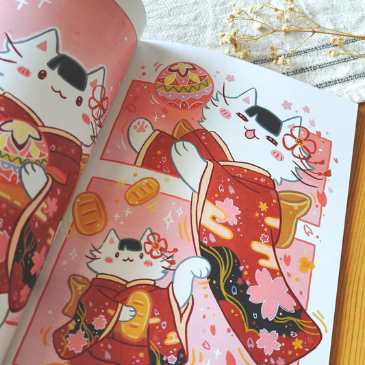 Night Parade of Hundred Cats Illustration Book 百猫夜行 插画本