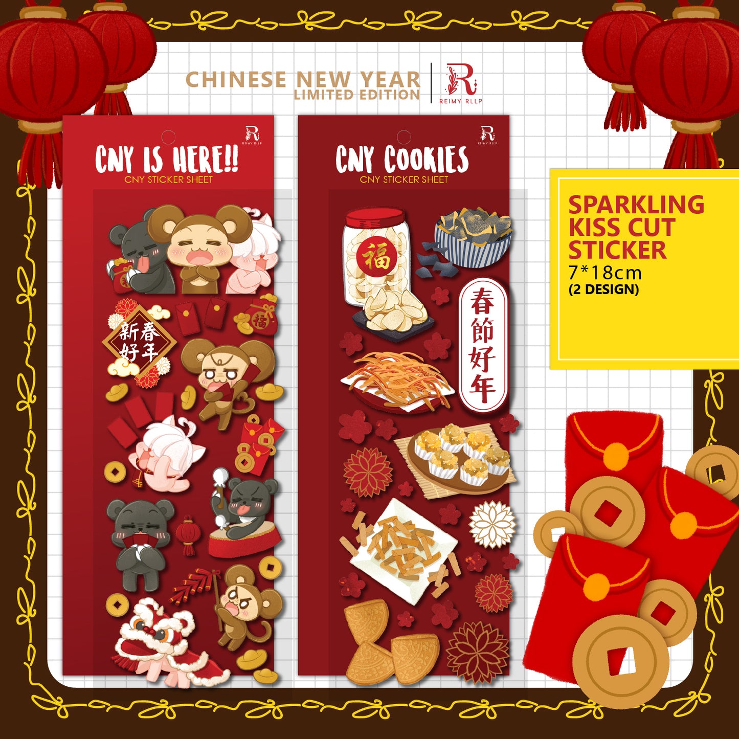 reimy RLLP Sticker Sheet - CNY is here