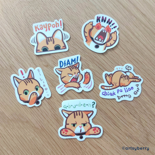 Waterproof Stickers // Mikan M'sian Slangs
