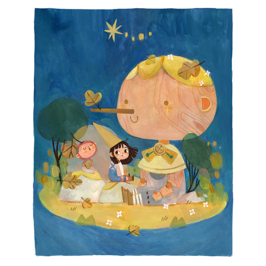 BlueBean Secret Base Illustration / Art Print