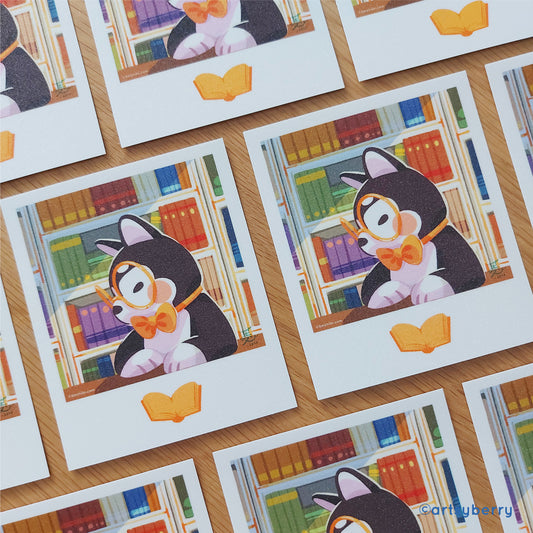 Sparkly Art Print // Mini Polaroid: Husky Kun