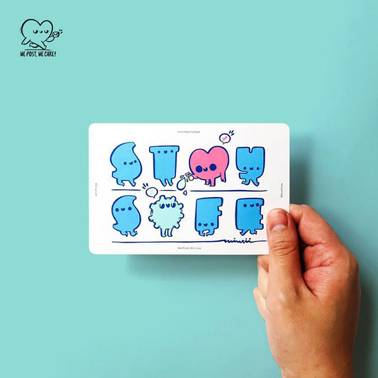 Stay Safe by WePostWeCare | Postcard