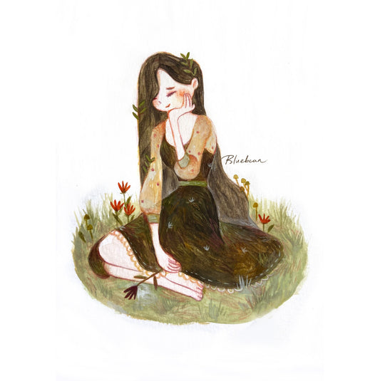 BlueBean Kiss the Girl Illustration / Art Print