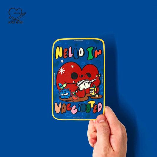 Hello I’m Vaccinated by WePostWeCare | Postcard