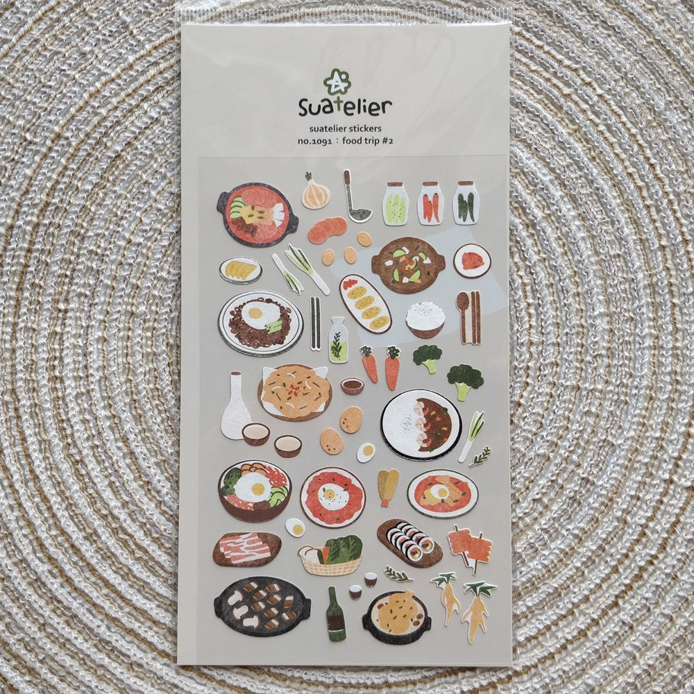 Suatelier stickers | no.1091 food trip #2