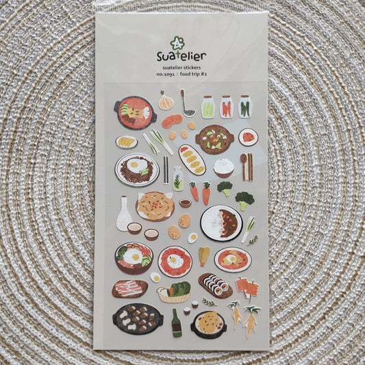 Suatelier stickers | no.1091 food trip #2