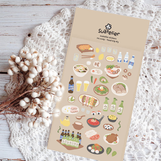 Suatelier stickers | no.1109 food trip #3