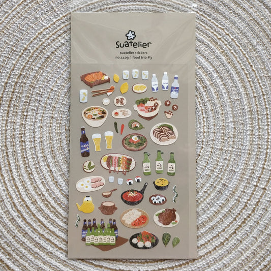 Suatelier stickers | no.1109 food trip #3