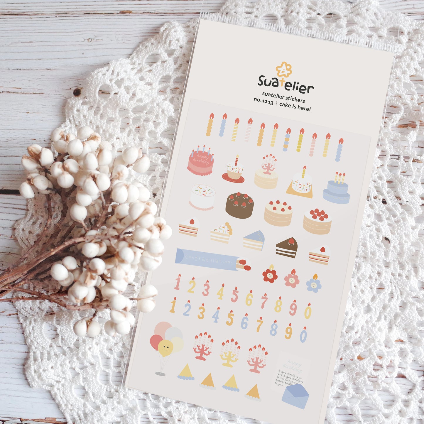 Suatelier stickers | no.1113 cake is here!