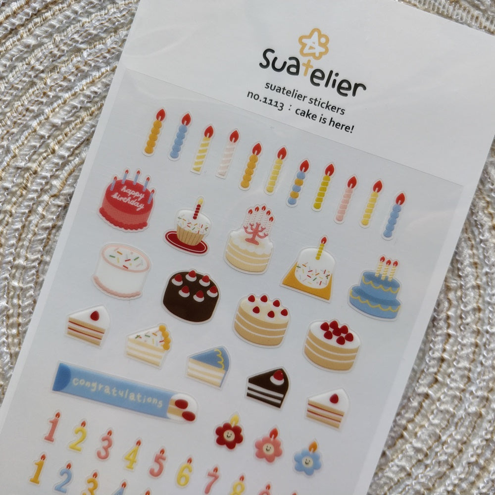 Suatelier stickers | no.1113 cake is here!