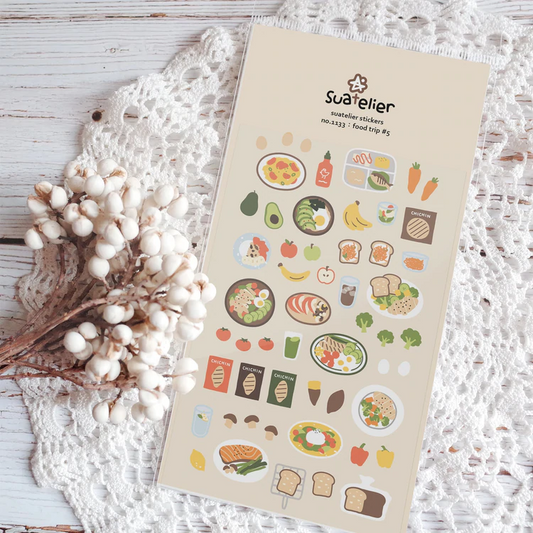 Suatelier stickers | no.1133 food trip #5