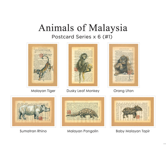 Animals of Malaysia Postcard Series Set #1