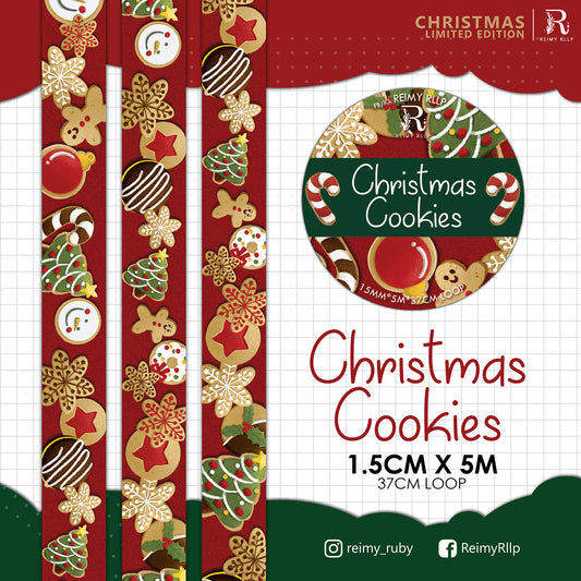 reimy RLLP - Chrismas Cookies Red Washi Tape