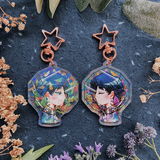 Growth Glitter Double-sided Keychain