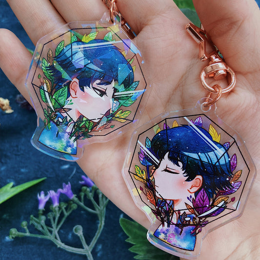 Growth Glitter Double-sided Keychain