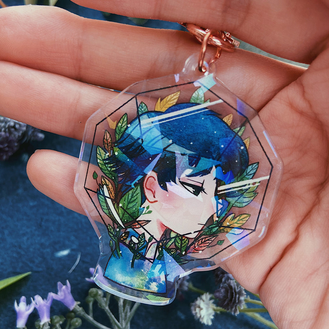 Growth Glitter Double-sided Keychain