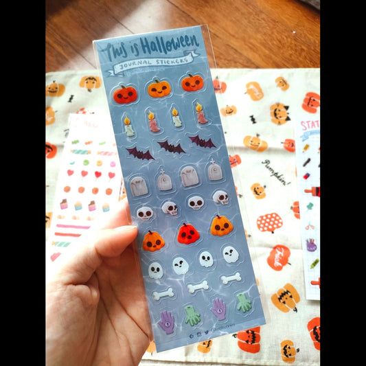 Weiliwonka Transparent Journal Sticker - Halloween