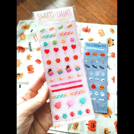 Weiliwonka Transparent Journal Sticker - Sweets & Lollies