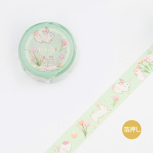 BGM Washi Tape | Garden / Rabbit