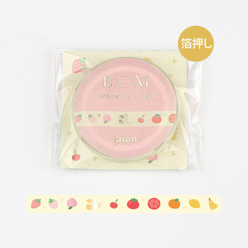 BGM Washi Tape | Glitter fruit
