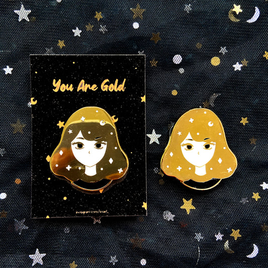 You Are Gold Hard Gold Enamel Pin
