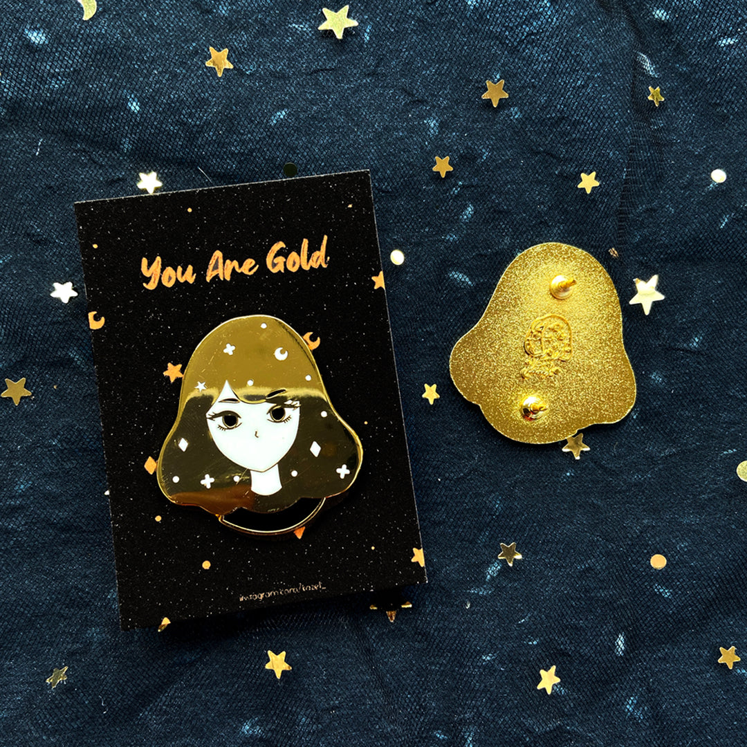 You Are Gold Hard Gold Enamel Pin