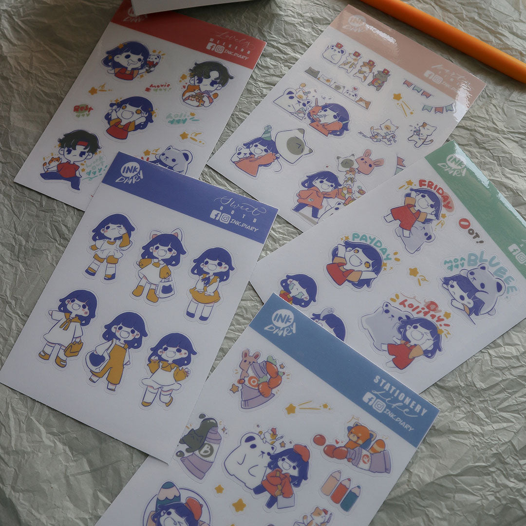 [INK.DIARY] STICKER SHEET-party time