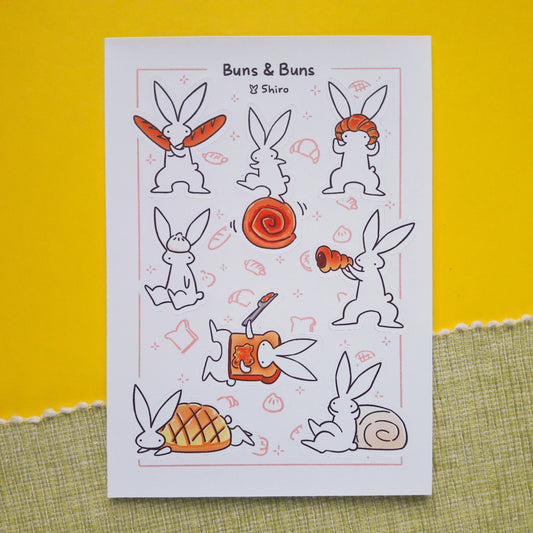 Buns & Buns Sticker Sheet