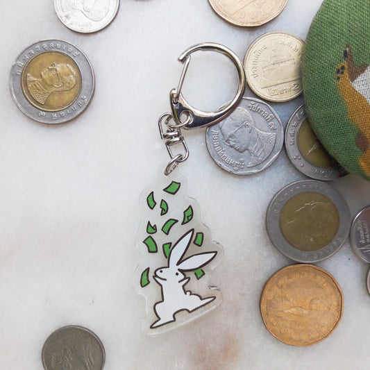 Money Bun Acrylic Keychain