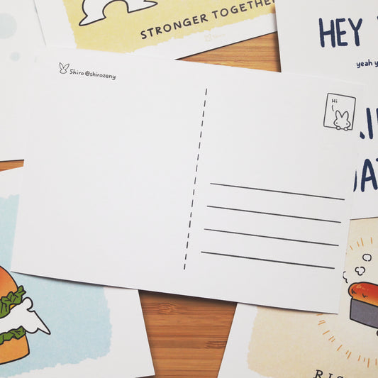 Self Care Bun Bun 2 Postcard Set