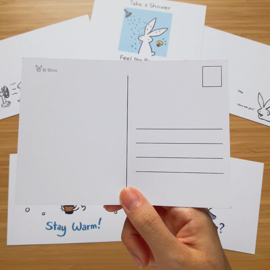Self Care Bun Postcard Set