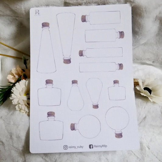 A5 Pretty Bottle stickers