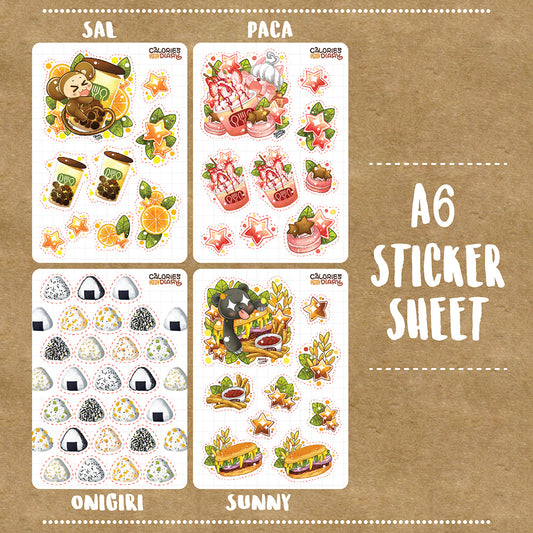 A6 Sticker Sheet PACA