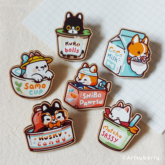 Wooden Pins // Mart Series 4 (set)