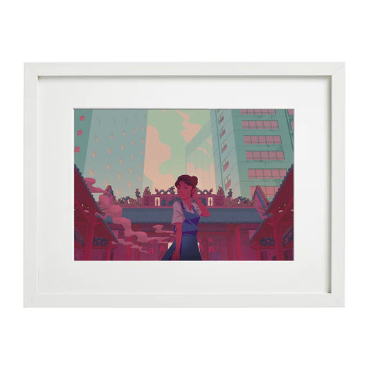 The Temple in Petaling Street A4 Art Print