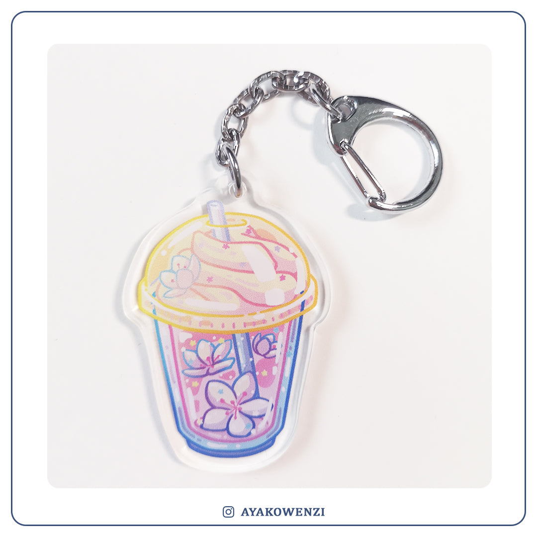 Mini Milkshake Keychains Milk Shake Acrylic Keychain – chub.my