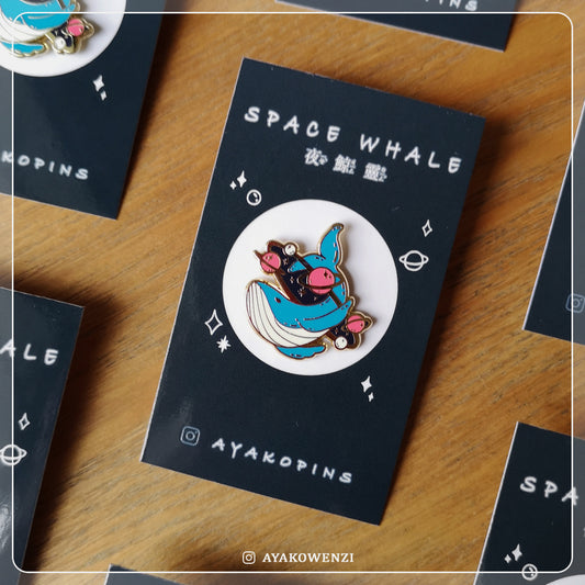 Galaxy Whale Enamel Pin