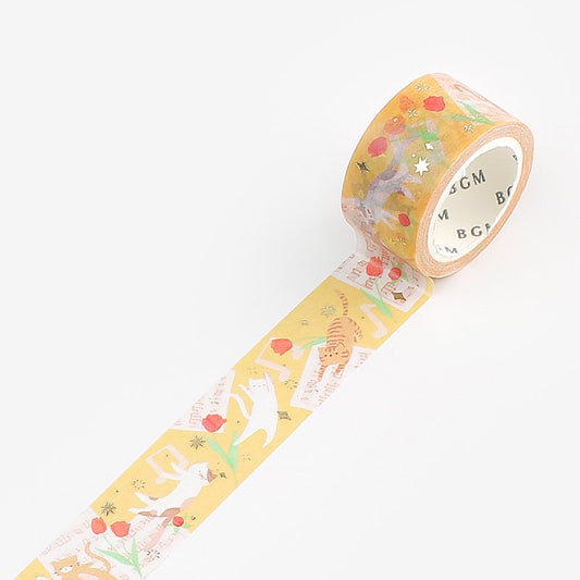 BGM Washi Tape | Cat Song
