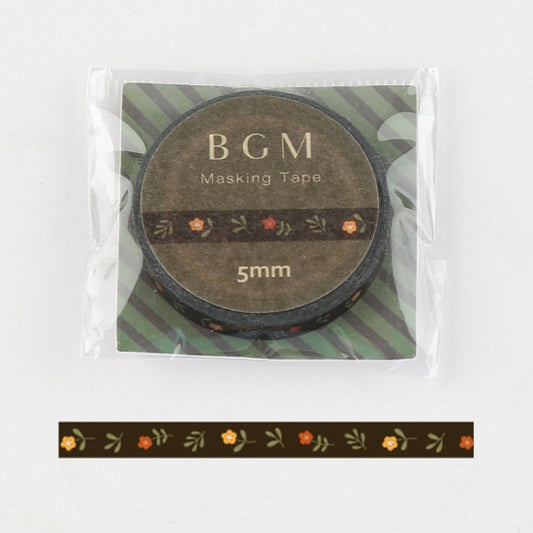 BGM Washi Tape | Flower and leaf