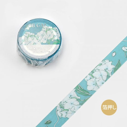 BGM Washi Tape | Blossom Aquamarine