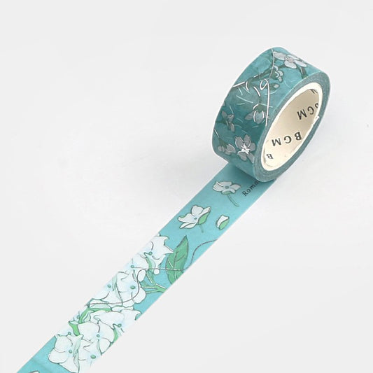 BGM Washi Tape | Blossom Aquamarine